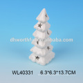 Excellent ceramic white christmas tree ornament with led light